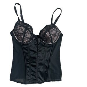 Victoria’s Secret Elegant Black Lace Bustier 34B